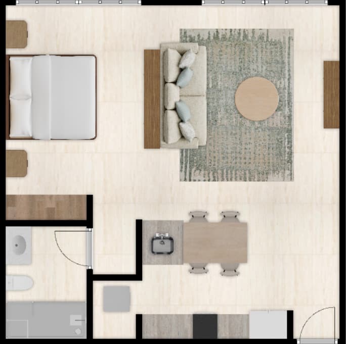 Plano arquitectónico de Hoko